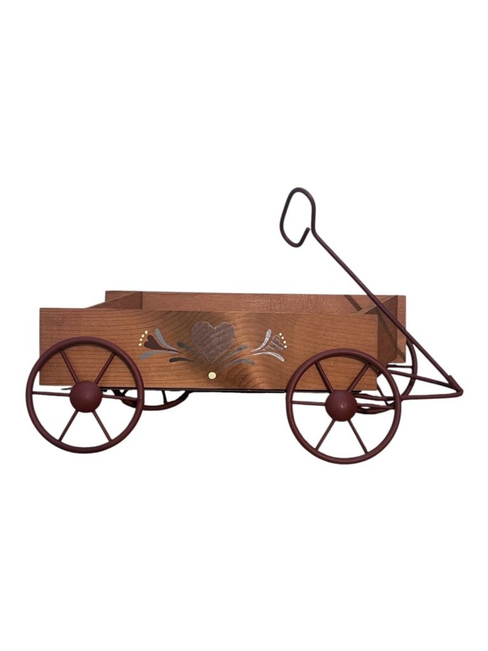 Primitive Wood Wall Hanging Wagon Planter Farmhouse Country Decor Floral Holder